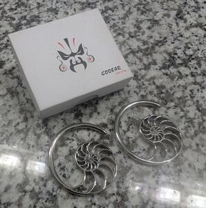 CodEar Silver Nautilus Earrings